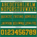 Custom Stitched Kelly Green Gold-White Football Pullover Sweatshirt Hoodie Custom Stitched Kelly Green Gold-White Football Pullover Sweatshirt Hoodie