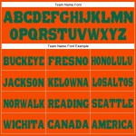 Custom Orange Kelly Green Fleece Jogger Sweatpants