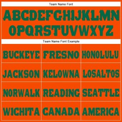 Custom Orange Kelly Green Fleece Jogger Sweatpants