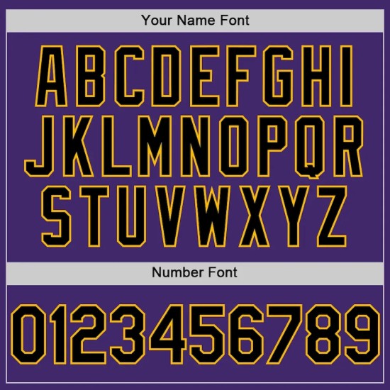 Custom Purple Black-Gold Line Authentic Baseball Jersey Custom Purple Black-Gold Line Authentic Baseball Jersey