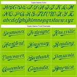 Custom Neon Green Kelly Green-Neon Yellow Authentic Baseball Jersey