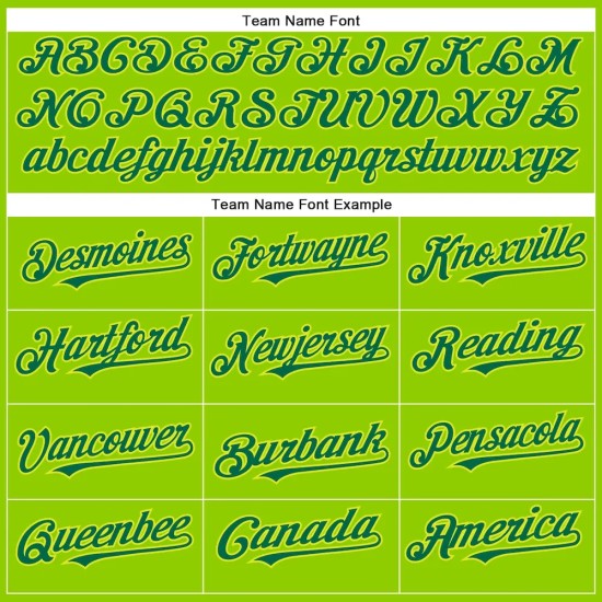 Custom Neon Green Kelly Green-Neon Yellow Authentic Baseball Jersey