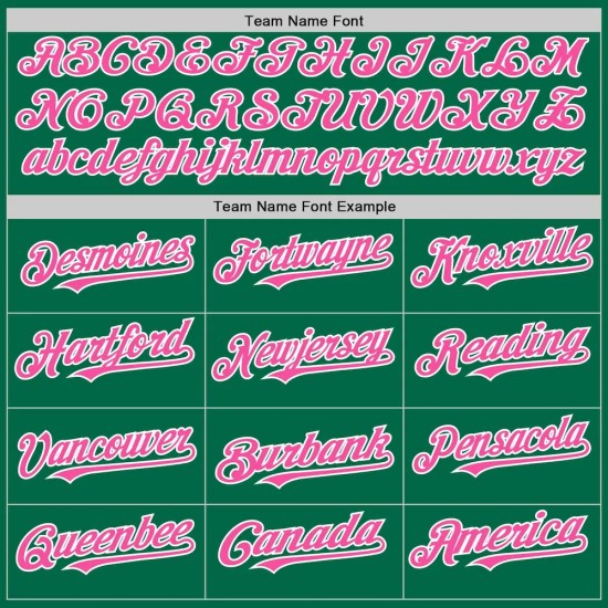 Custom Kelly Green Pink-White 3D Pattern Design Gradient Style Twinkle Star Authentic Baseball Jersey