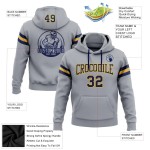 Custom Stitched Gray Navy-Gold Football Pullover Sweatshirt Hoodie Custom Stitched Gray Navy-Gold Football Pullover Sweatshirt Hoodie