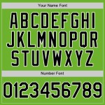 Custom Neon Green Black-White Performance Vapor Golf Polo Shirt Custom Neon Green Black-White Performance Vapor Golf Polo Shirt