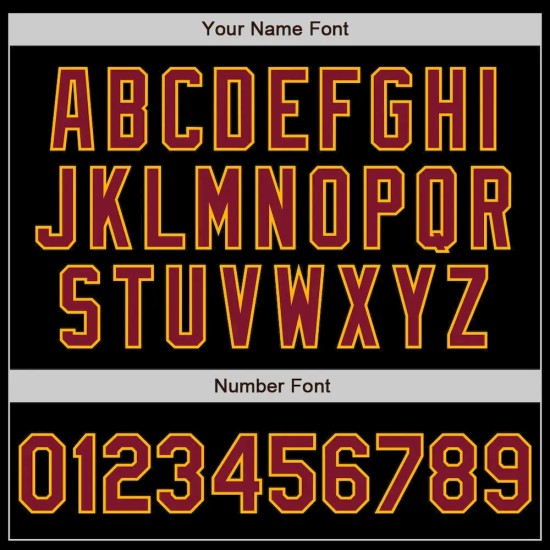 Custom Black Crimson-Gold Bomber Full-Snap Varsity Letterman Two Tone Jacket Custom Black Crimson-Gold Bomber Full-Snap Varsity Letterman Two Tone Jacket