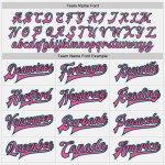 Custom White Aqua Black-Pink Bomber Full-Snap Varsity Letterman Jacket