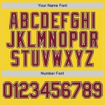 Custom Yellow Crimson Cream-Black Performance Vapor Golf Polo Shirt