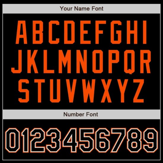 Custom Black White Pinstripe Orange Bomber Full-Snap Varsity Letterman Jacket