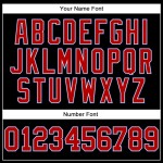 Custom Black Red Royal-White Long Sleeve Performance T-Shirt Custom Black Red Royal-White Long Sleeve Performance T-Shirt