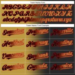 Custom Black Old Gold-Red Authentic Gradient Fashion Baseball Jersey