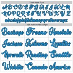 Custom White Black-Blue Authentic Throwback Basketball Jersey Custom White Black-Blue Authentic Throwback Basketball Jersey