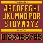 Custom Crimson Black-Gold Authentic Baseball Jersey Custom Crimson Black-Gold Authentic Baseball Jersey