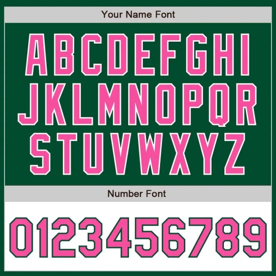 Custom Kelly Green Pink-White Bomber Varsity Letterman Two Tone Zipper Jacket