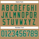 Custom Old Gold Kelly Green-White Hockey Jersey