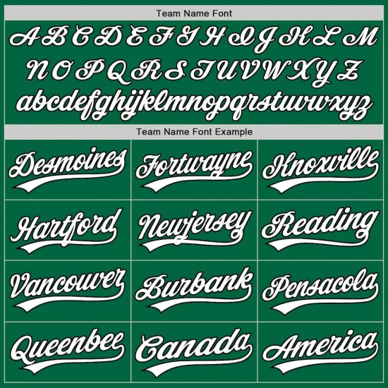 Custom Kelly Green White-Black Authentic Baseball Jersey